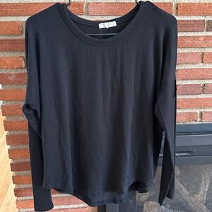 rag & bone Black Long Sleeve Black Tee
